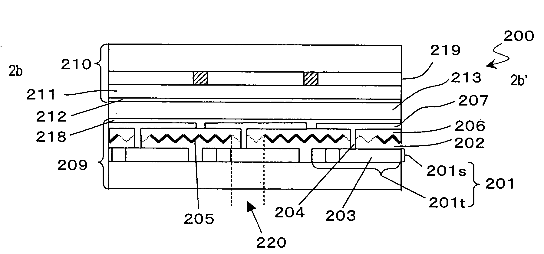 Reflection type display device and method for producing the same