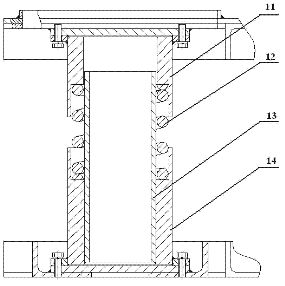 Floating type reciprocating compressor fault simulation test bench