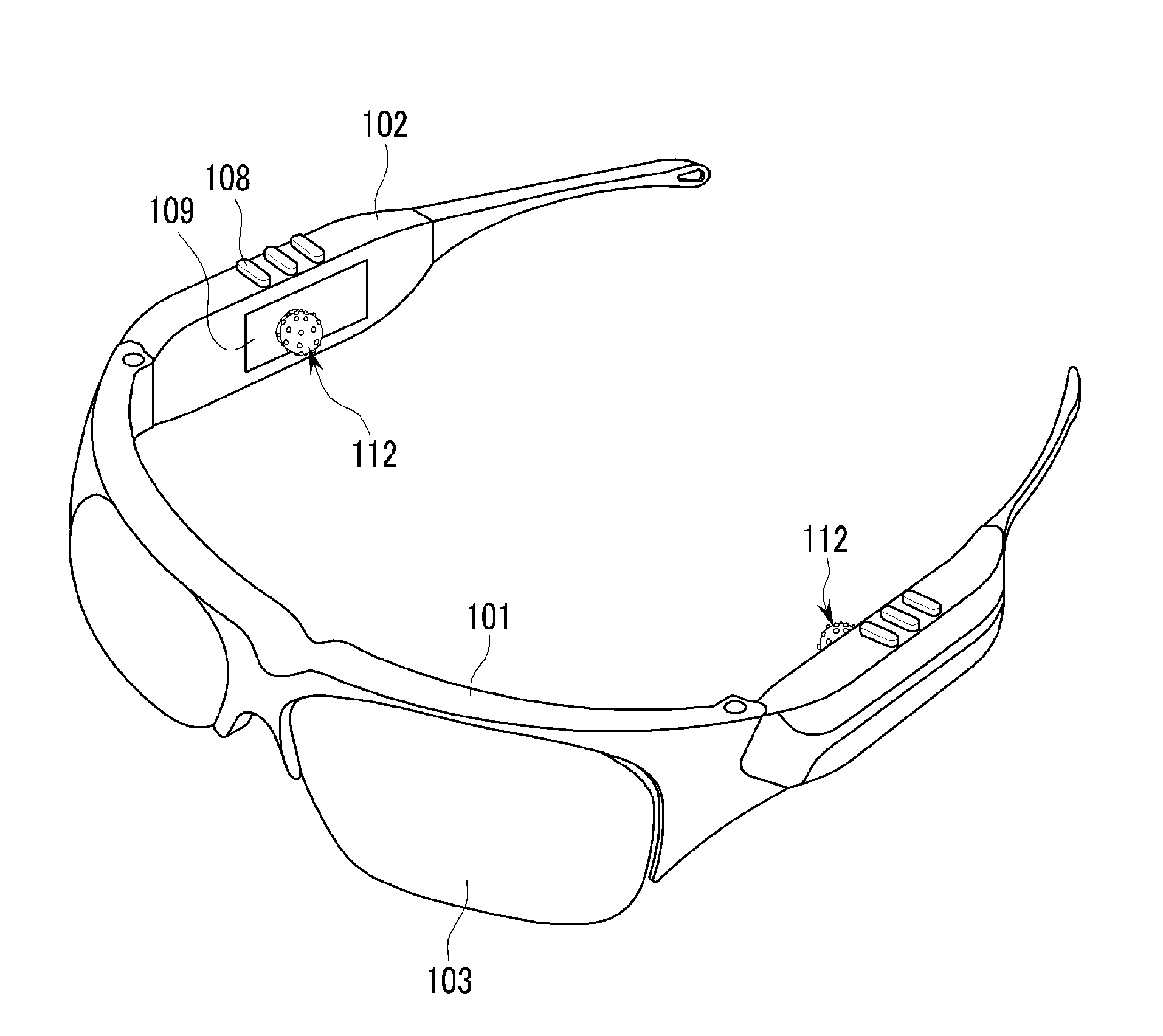 Glasses for preventing sleepiness to wearer