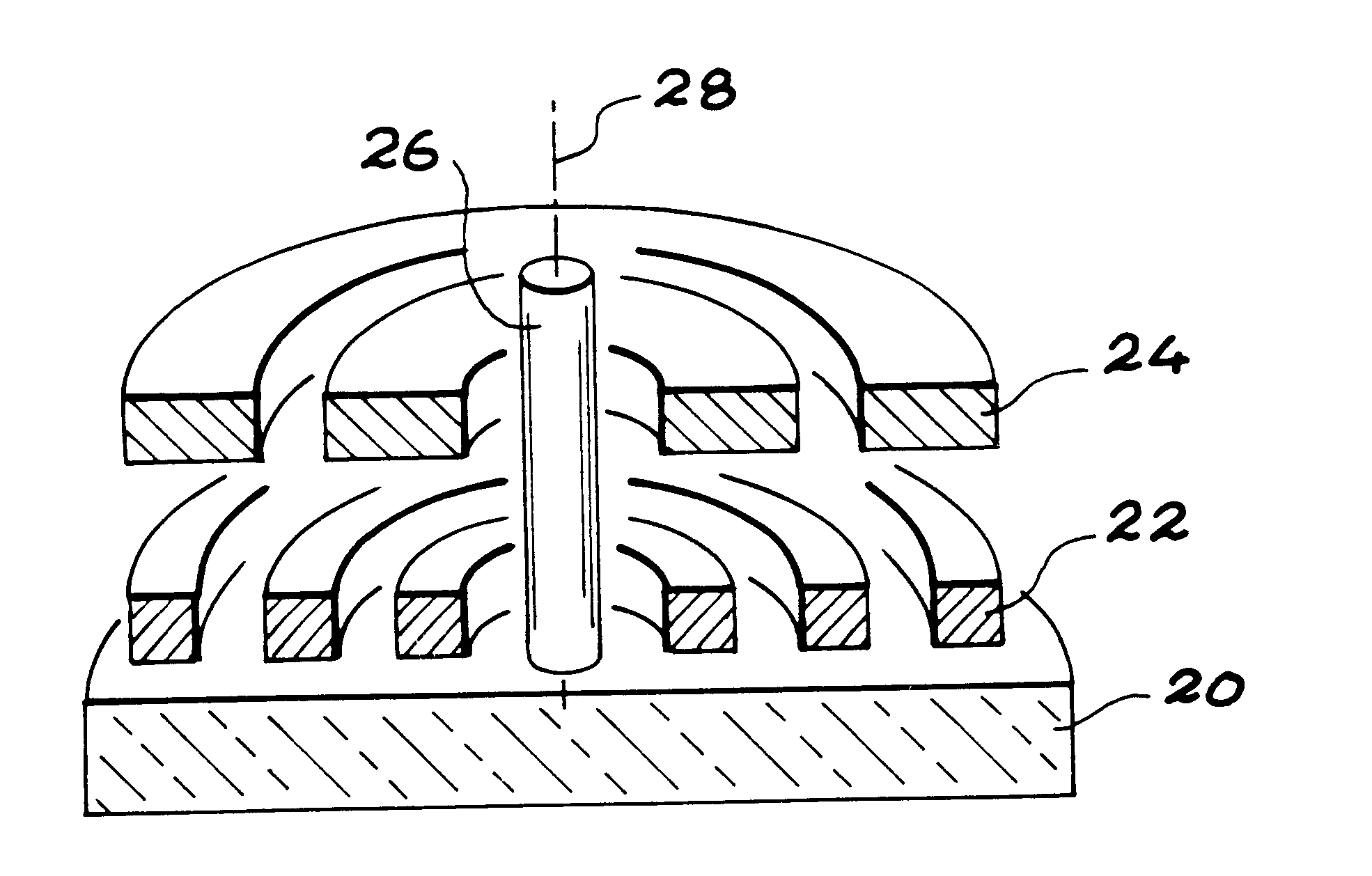 Perpendicular detection fluxgate micromagnetometer and method for the production thereof