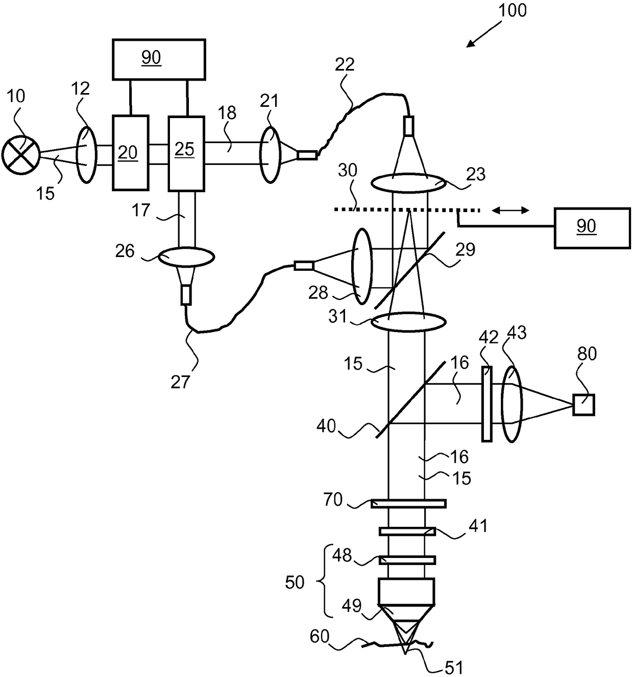 Light microscope and method for image recording using a light microscope