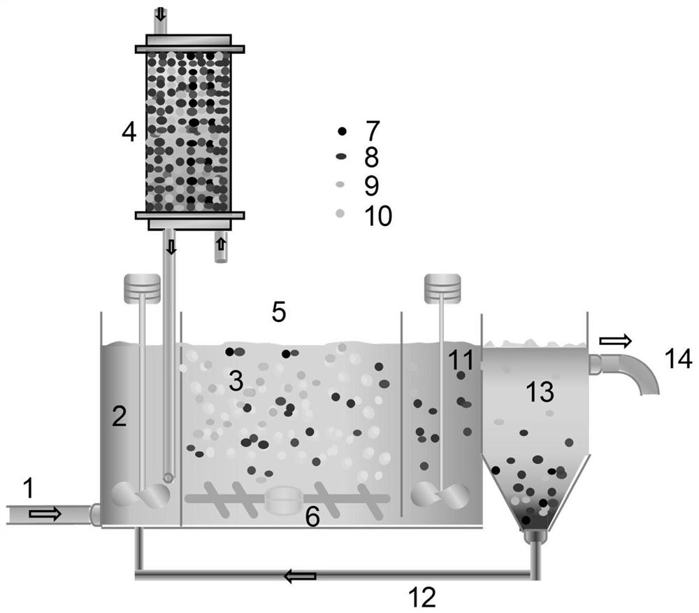 Catalytic oxidation purification device and method for high-chlorine degradation-resistant wastewater