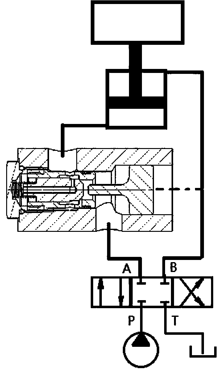 Hydraulic lock with pilot one-way valve