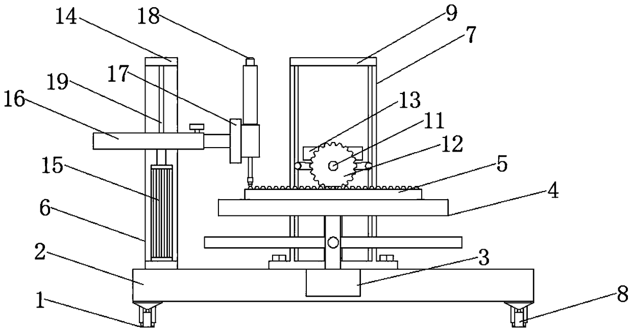 Surface gear machining measuring tool