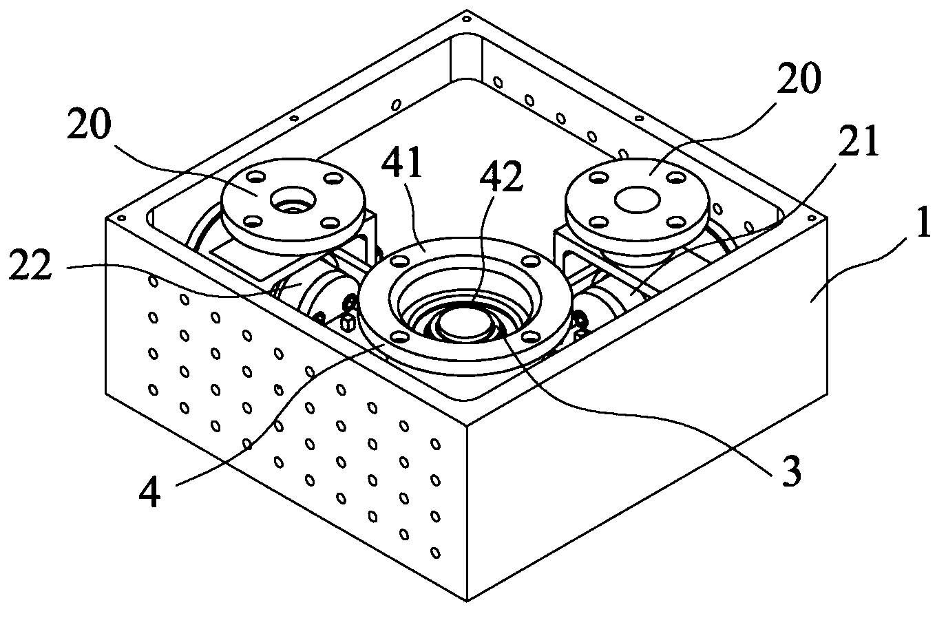 Two-degree-of-freedom high-speed parallel scanning platform and perpendicularity error calibration method thereof