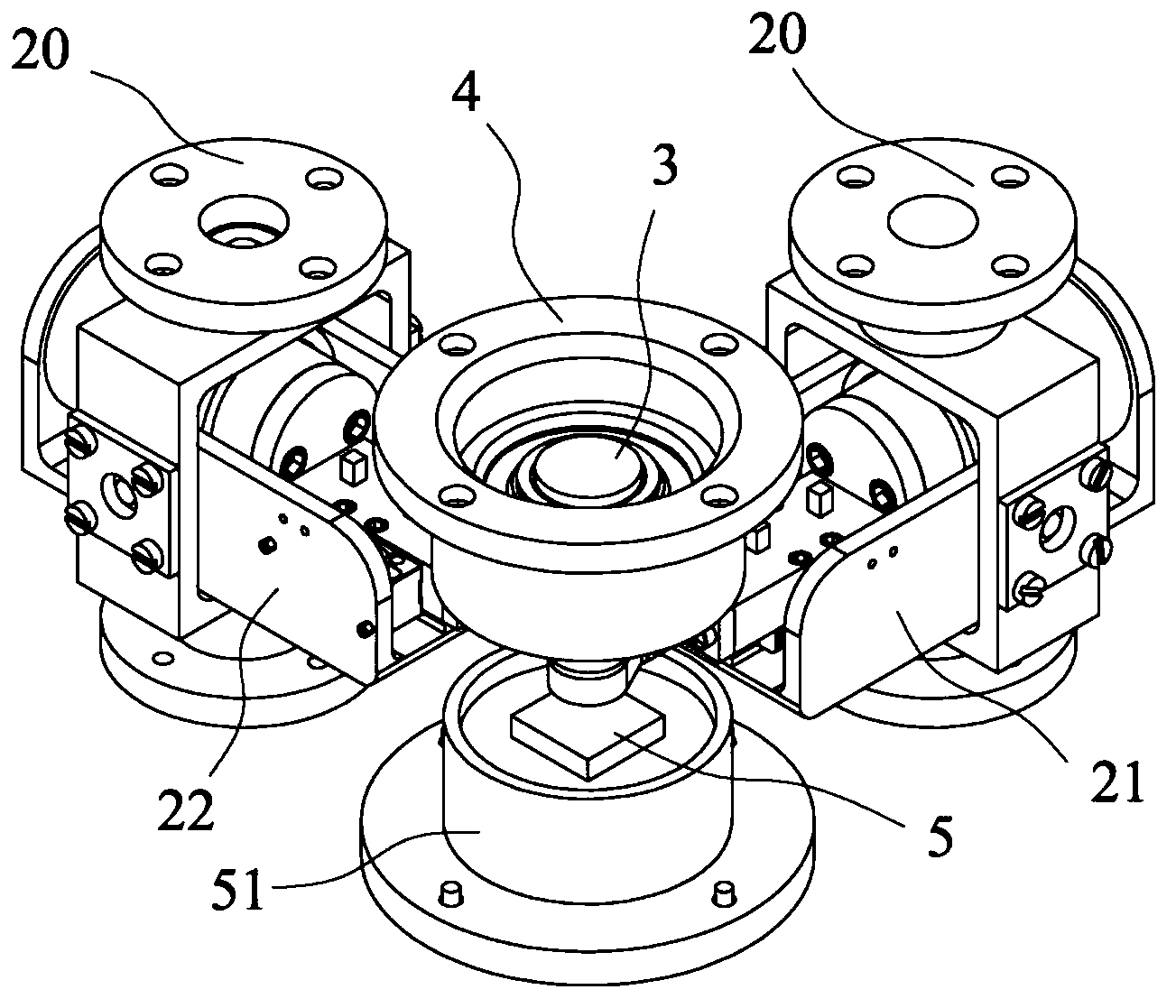 Two-degree-of-freedom high-speed parallel scanning platform and perpendicularity error calibration method thereof