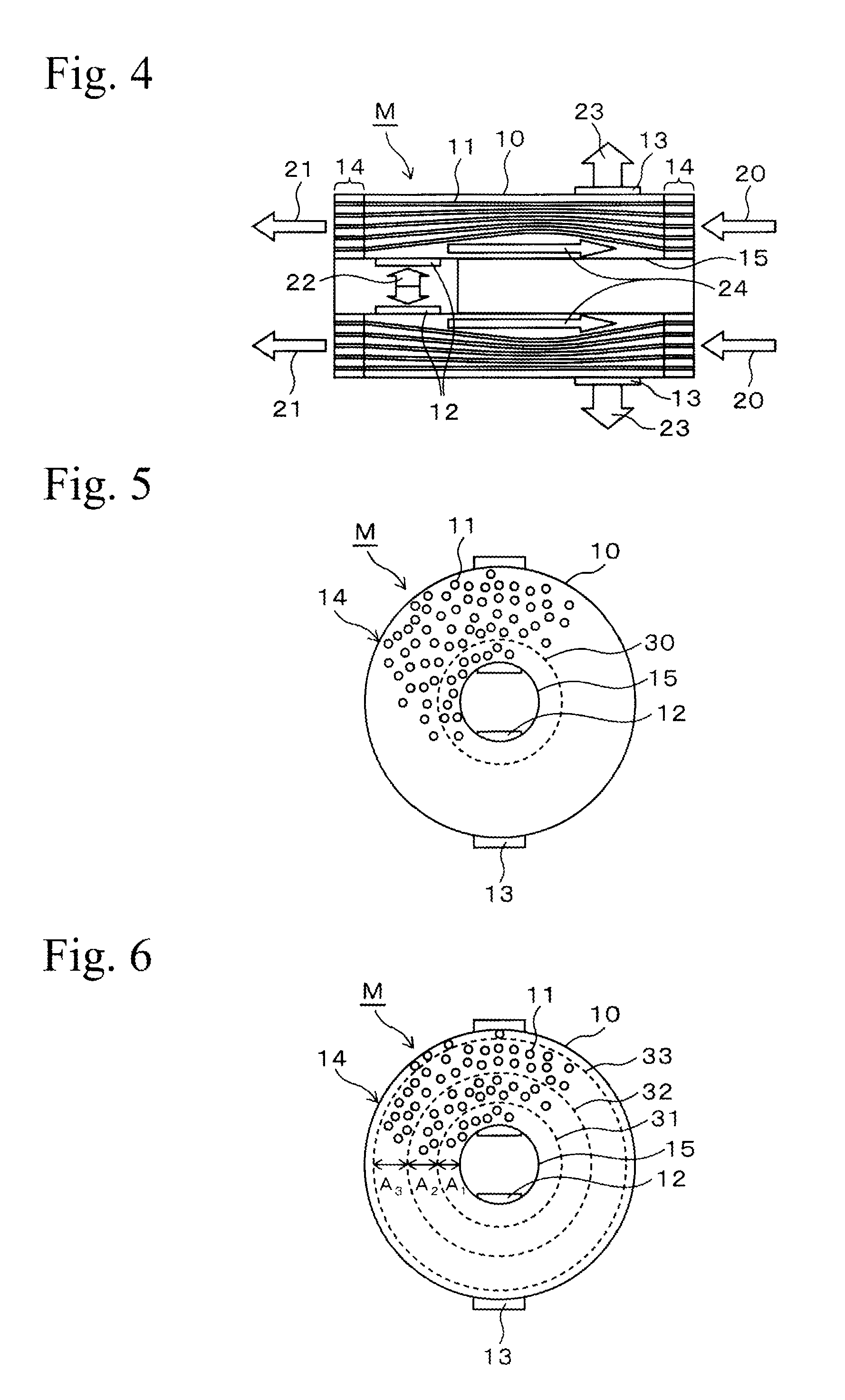 Hollow-fiber membrane module for moisture exchange