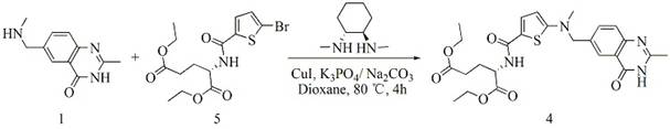 The synthetic method of raltitrexed