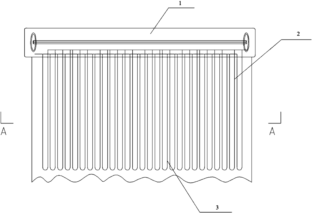 Flexible radiating end, preparation method and use thereof