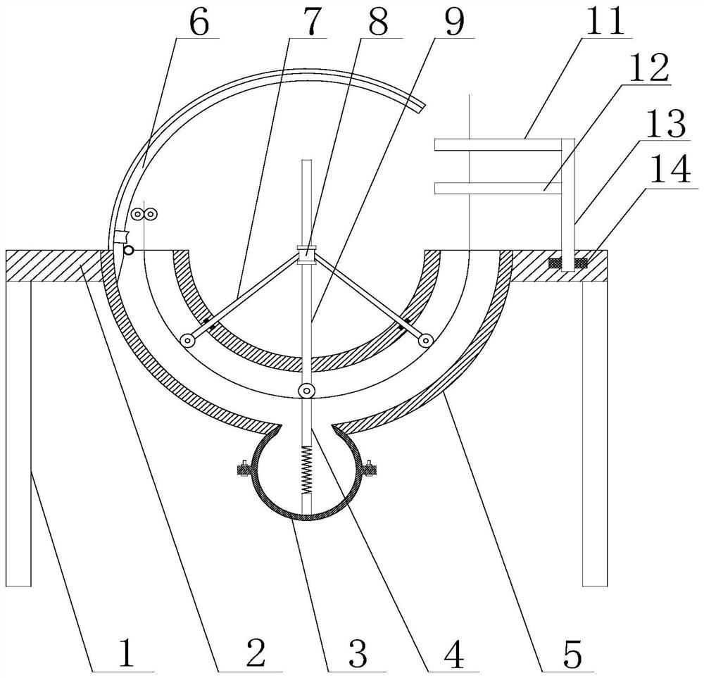 A sizing device based on the application of glass fiber yarn