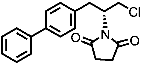 Channelization synthesis method for key intermediate of sacubitril