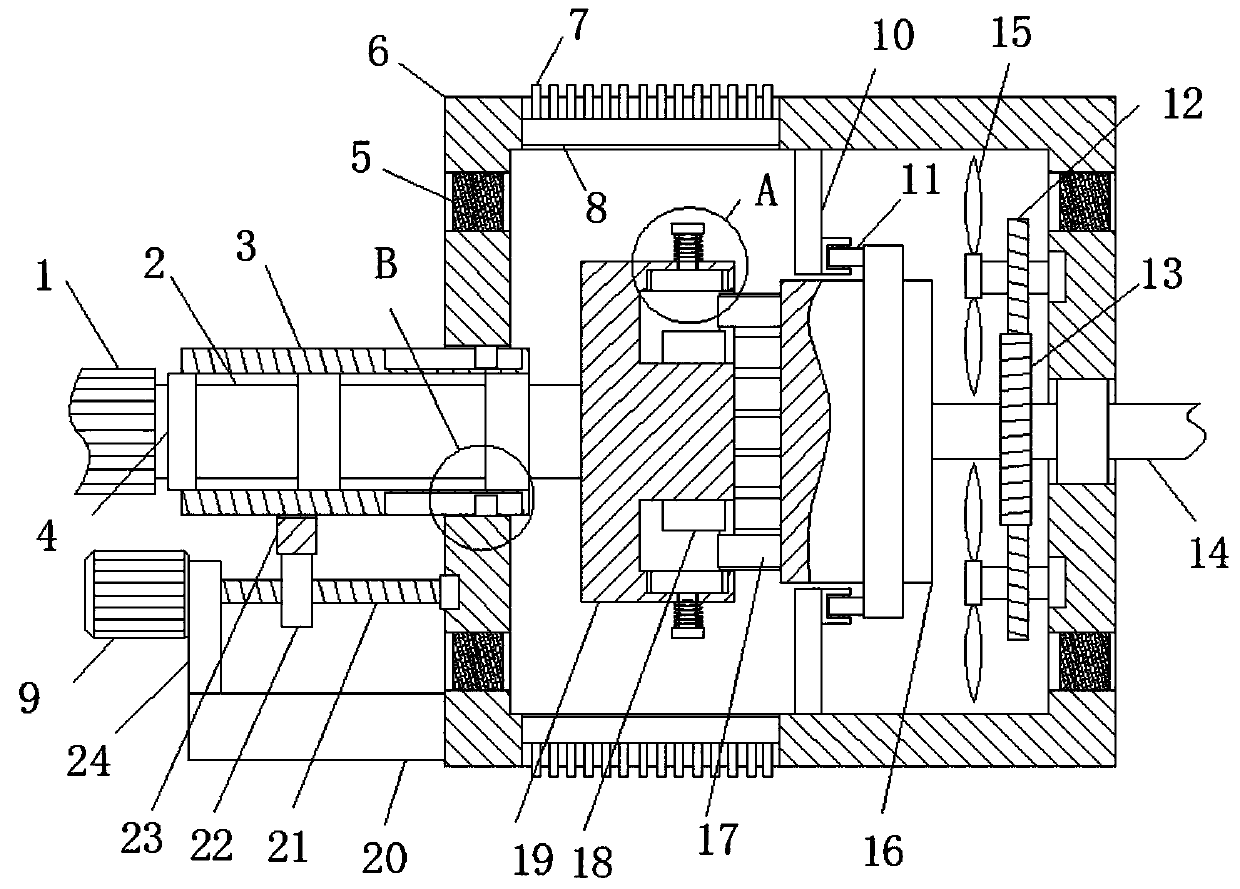 Energy-saving environment-friendly type permanent magnet speed regulation device