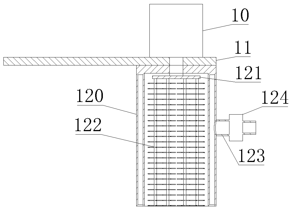 Ultrasonic probe cleaning and disinfecting device