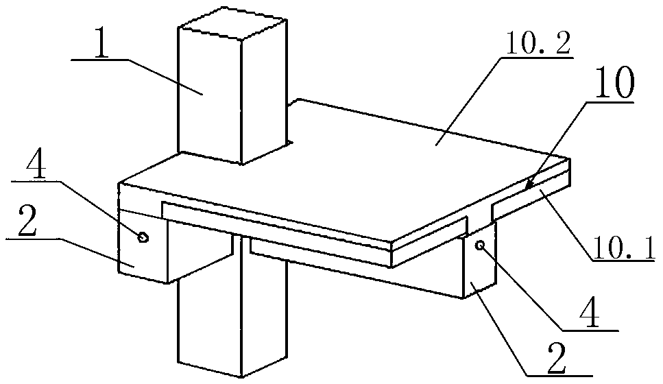 Energy-consuming steel rod replaceable beam-column joint node and construction method thereof