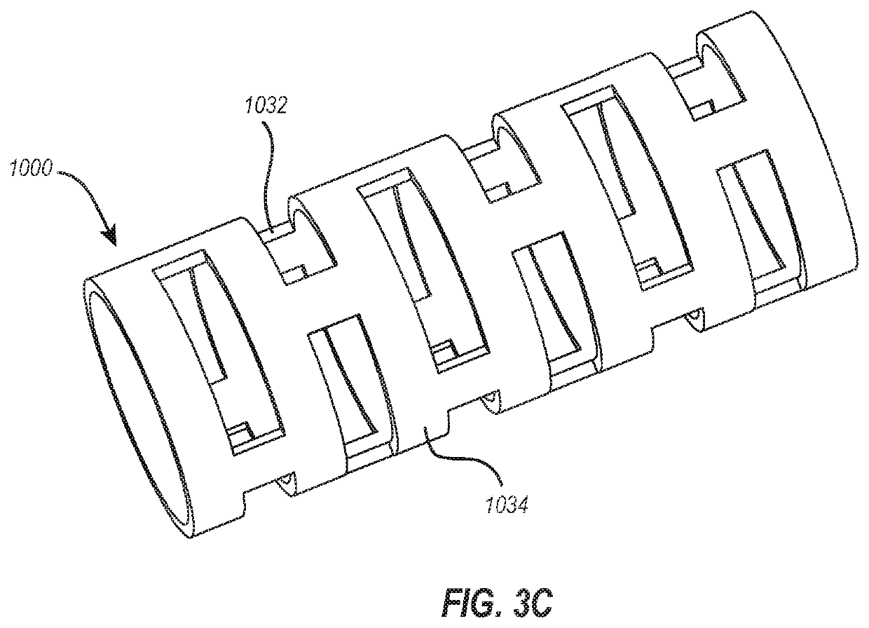 Micro-fabricated medical device having a non-helical cut arrangement