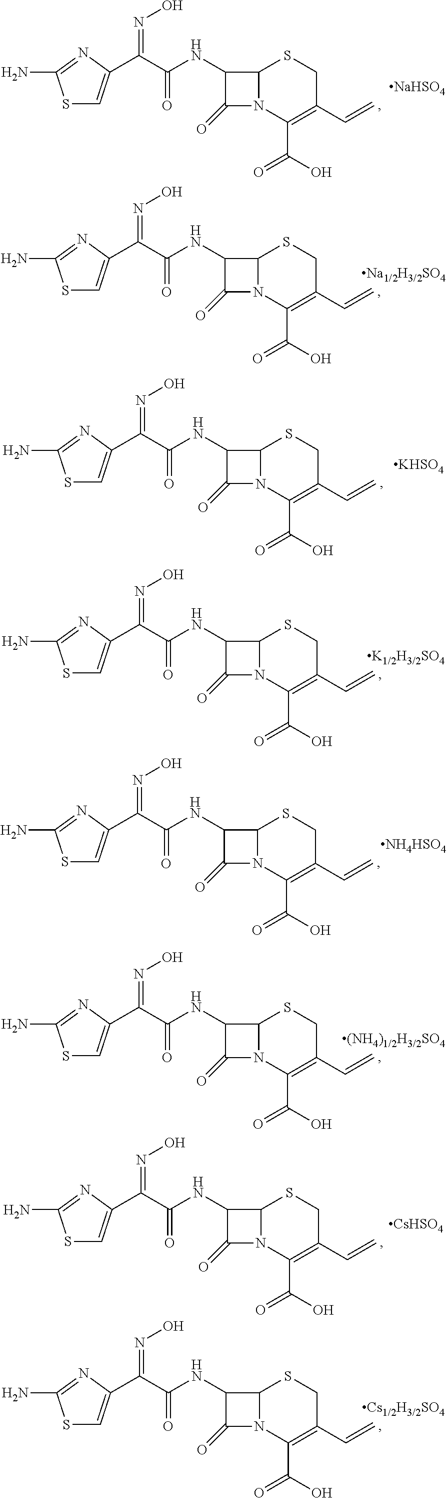 Cefdinir acid double salt and method for producing the same