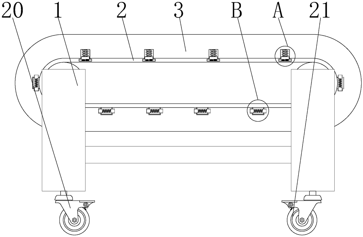 Anti-dropping conveying device