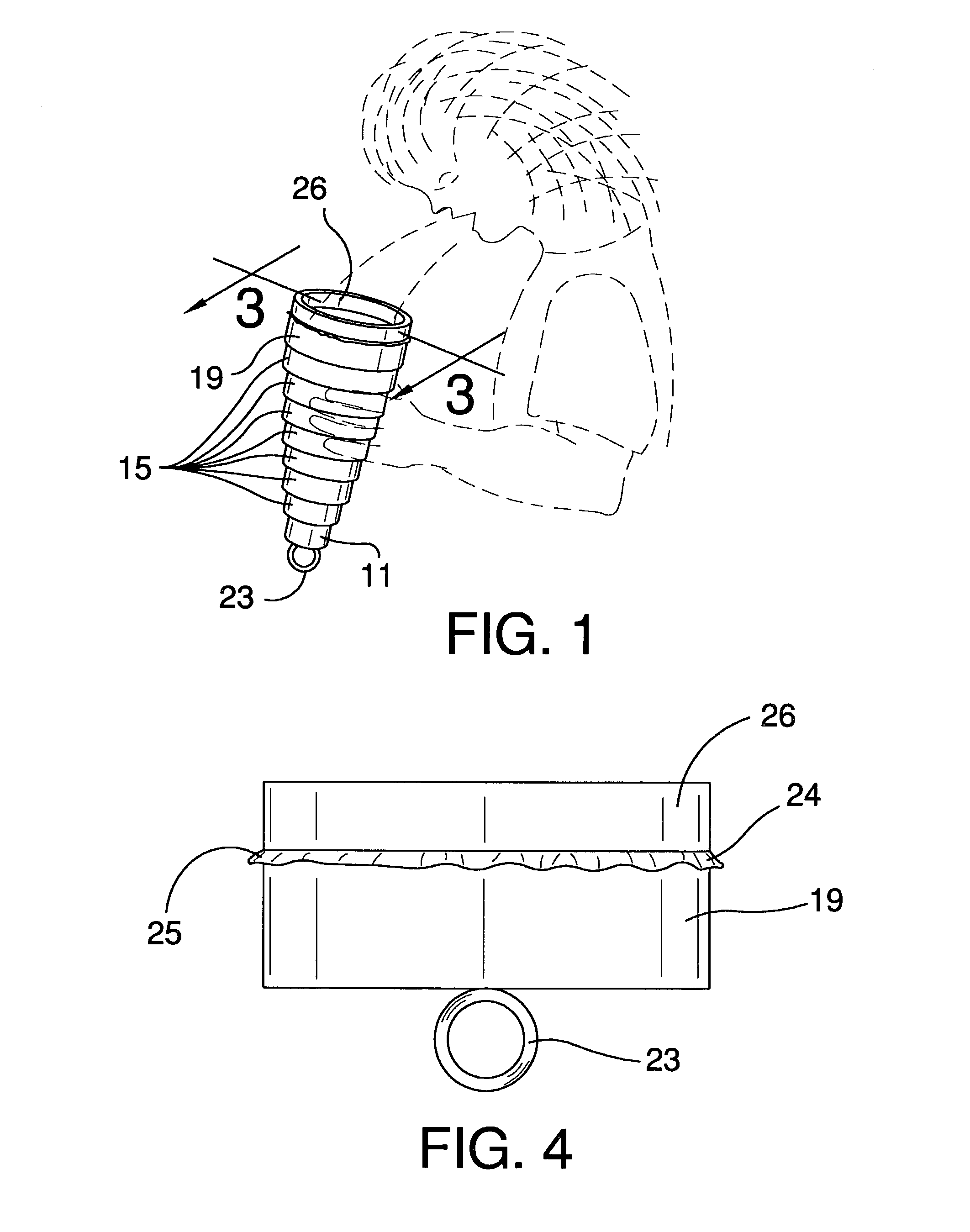 Expandable vomit container assembly