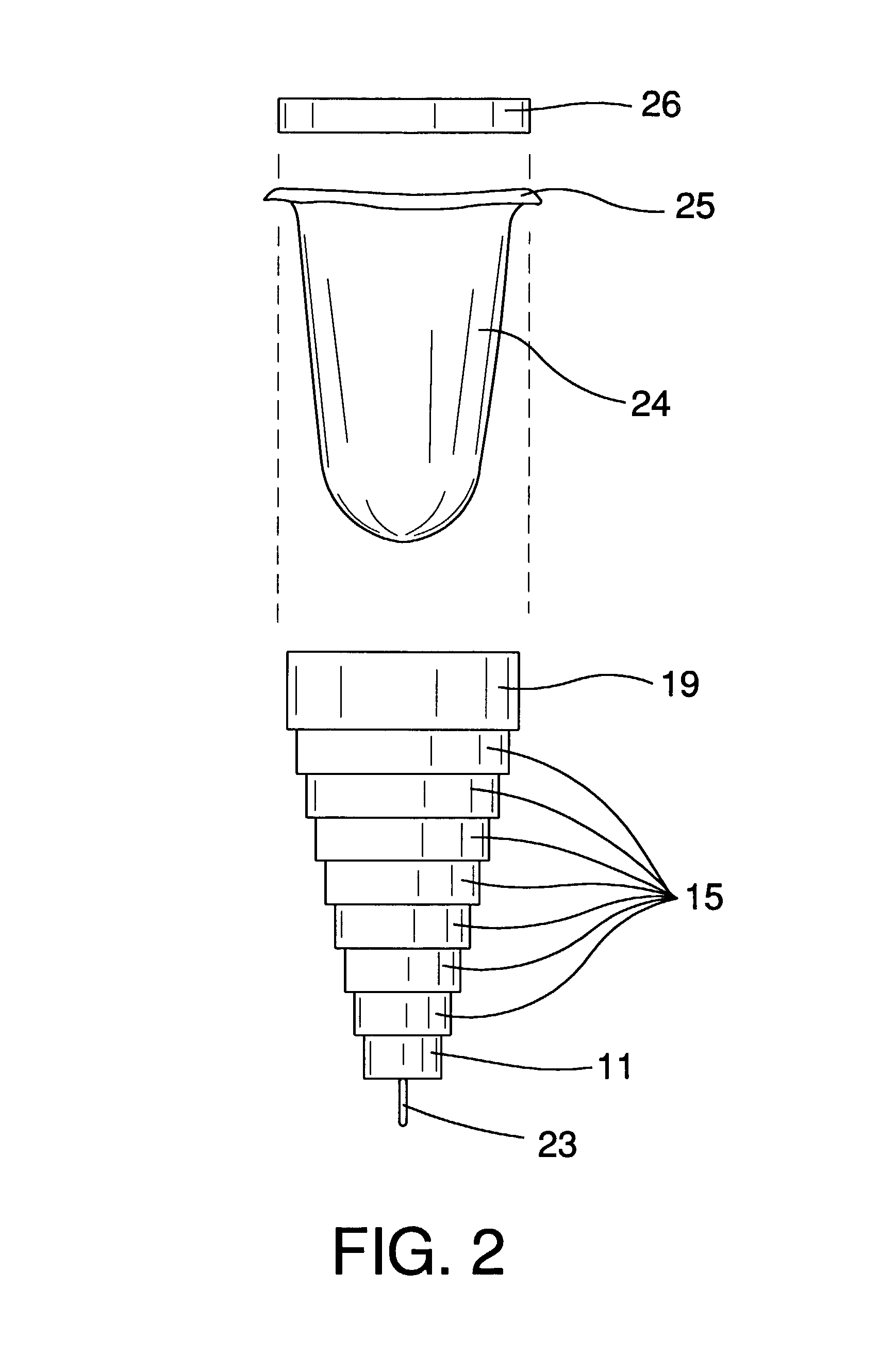 Expandable vomit container assembly