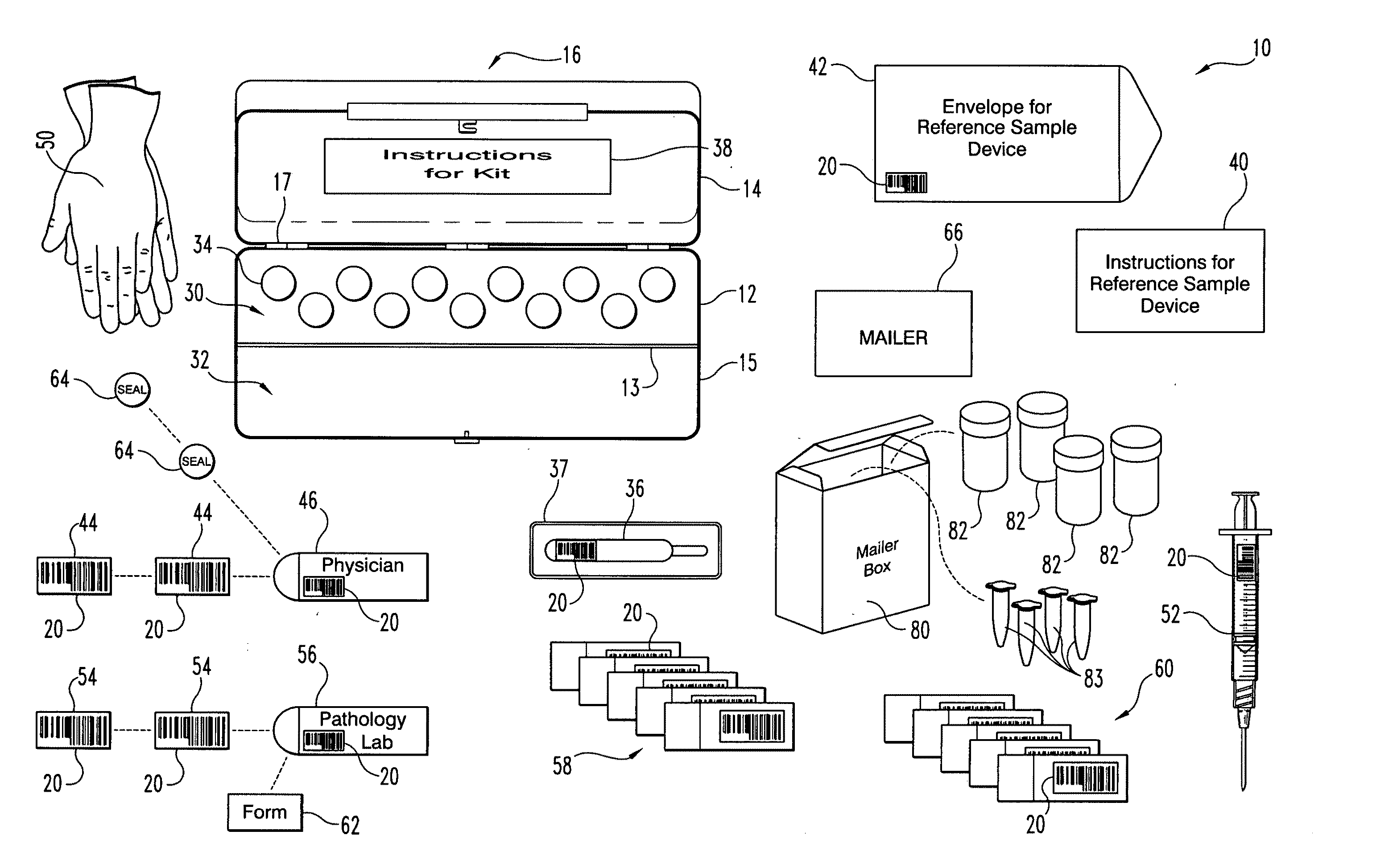 Method and apparatus to minimize diagnostic and other errors due to transposition of biological specimens among subjects