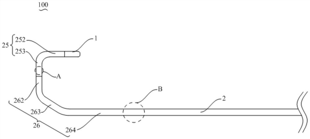 Angiography catheter and angiography device