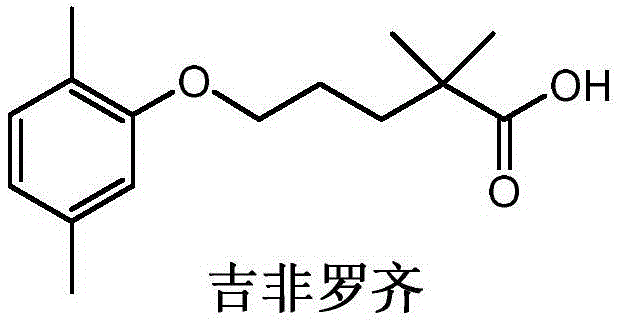 High-purity low-chroma gemfibrozil preparation method