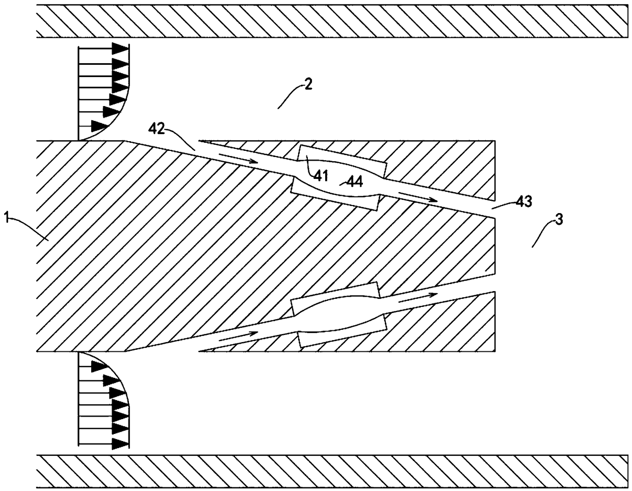 Supersonic blending reinforcing structure with adjustable frequency characteristic and rocket based combined cycle