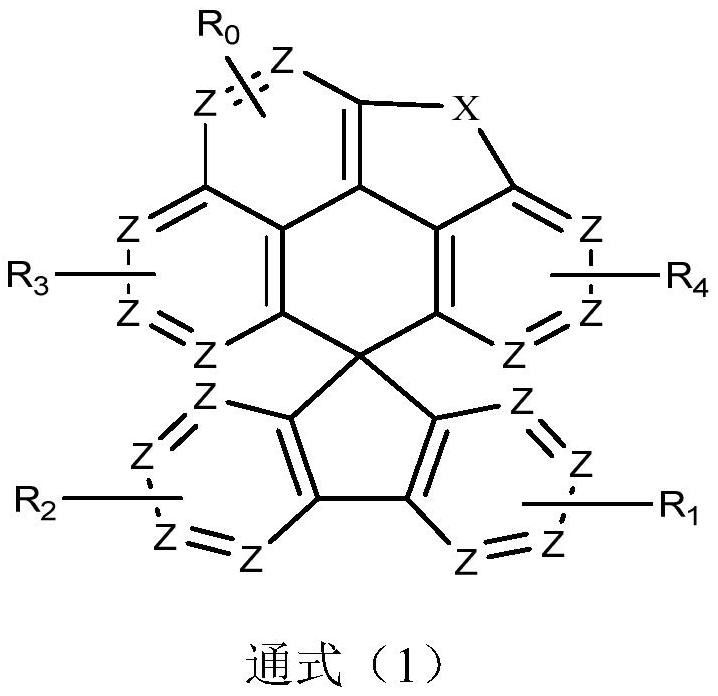 Spiro benzanthracene fluorene compound, organic electroluminescent device and display panel