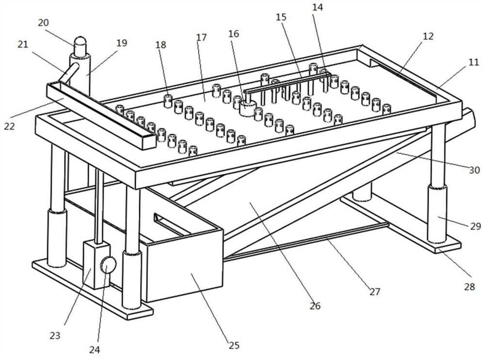 Rice airing device for agricultural planting