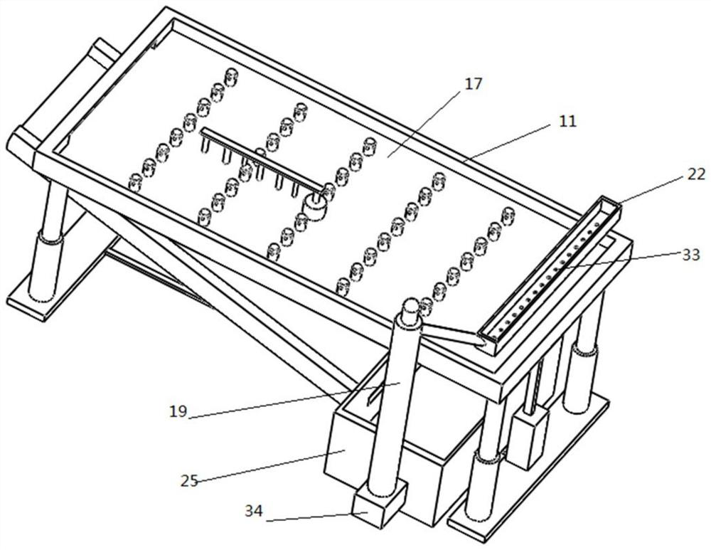 Rice airing device for agricultural planting