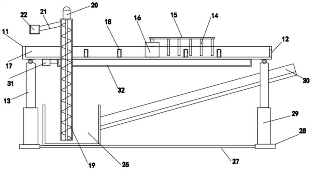 Rice airing device for agricultural planting