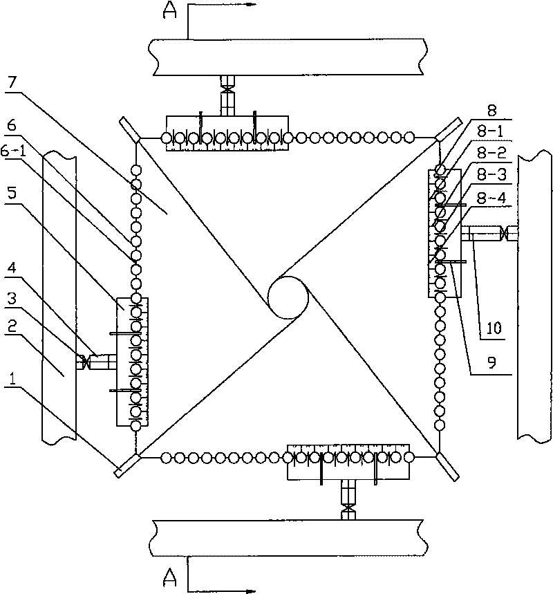 Near-wall air device for preventing high-temperature corrosion of water-cooled wall of power station boiler