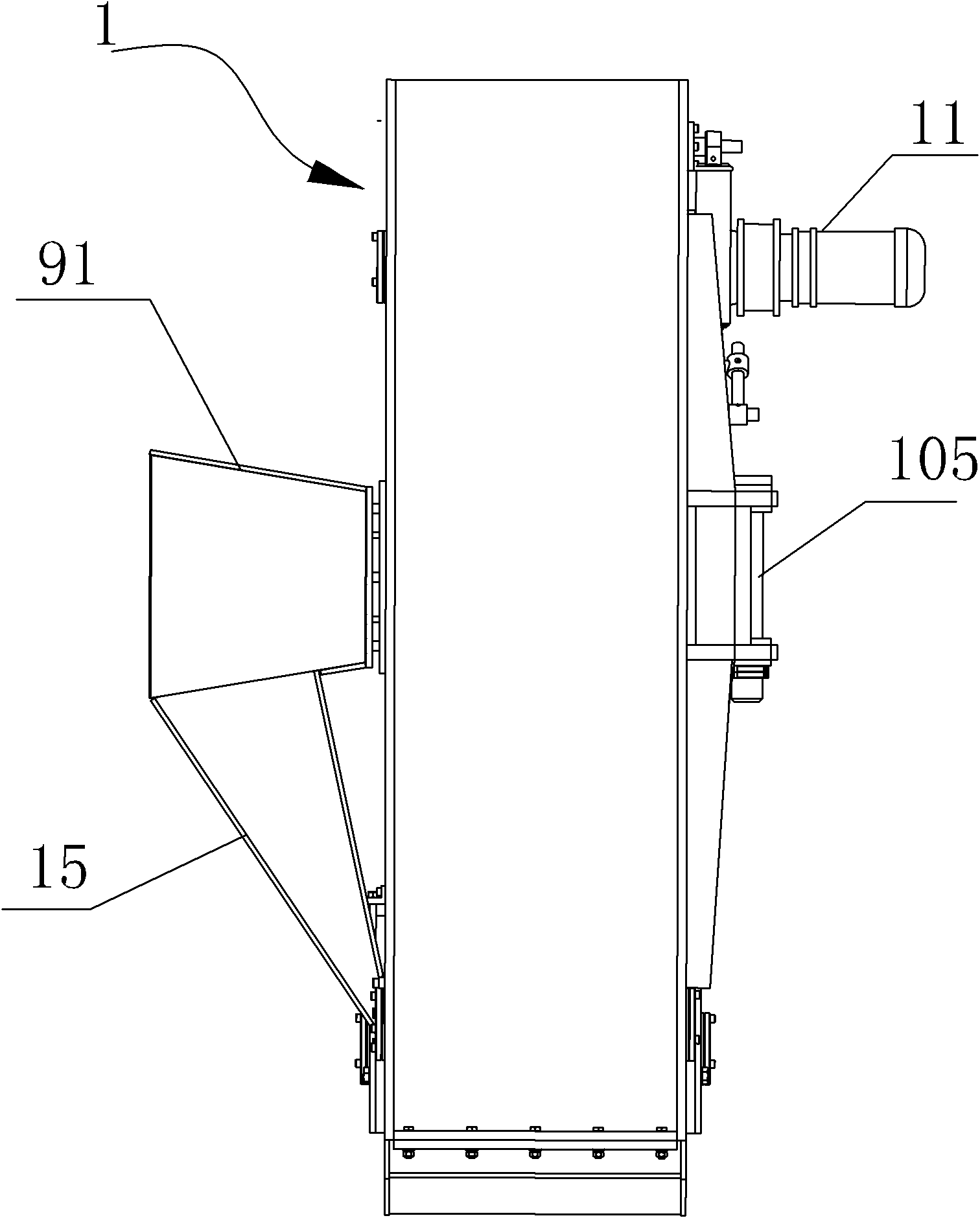 Small steel shot feeding circulator and numerical control metal surface treating machine using the same