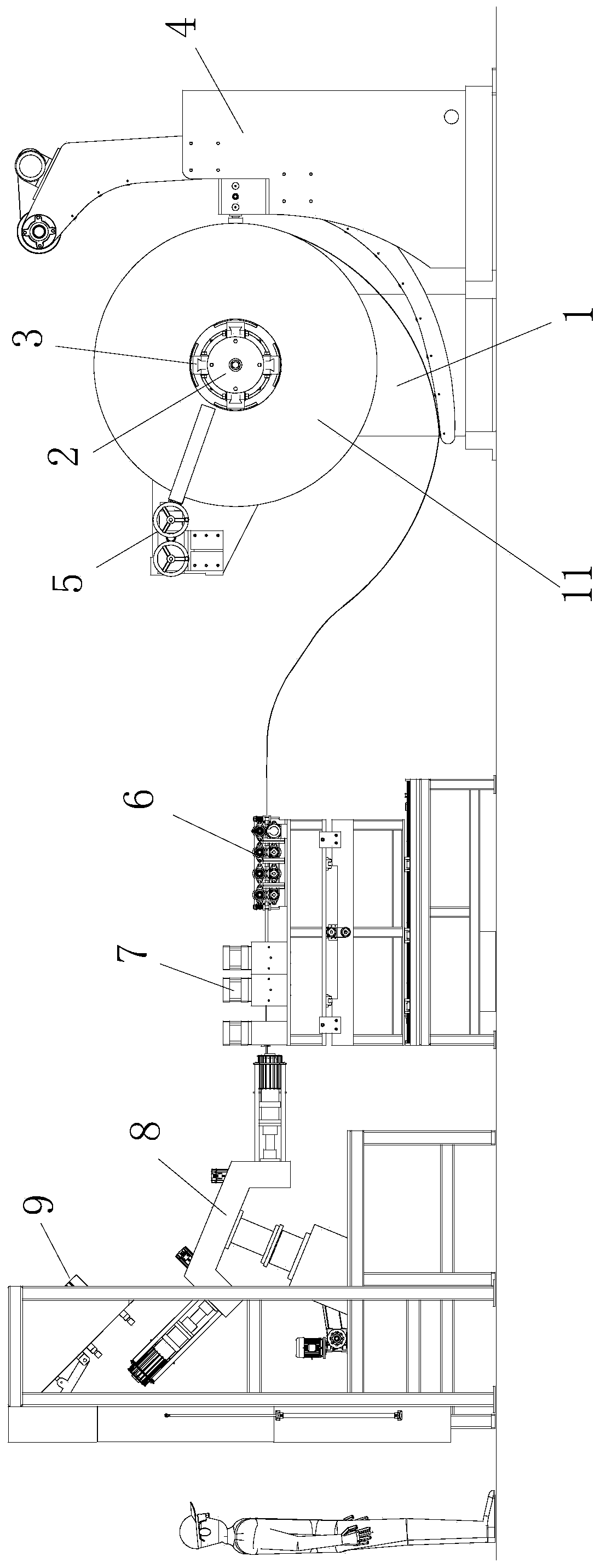 Automatic assembly production line for fan impellers