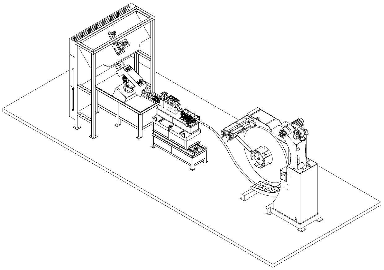 Automatic assembly production line for fan impellers