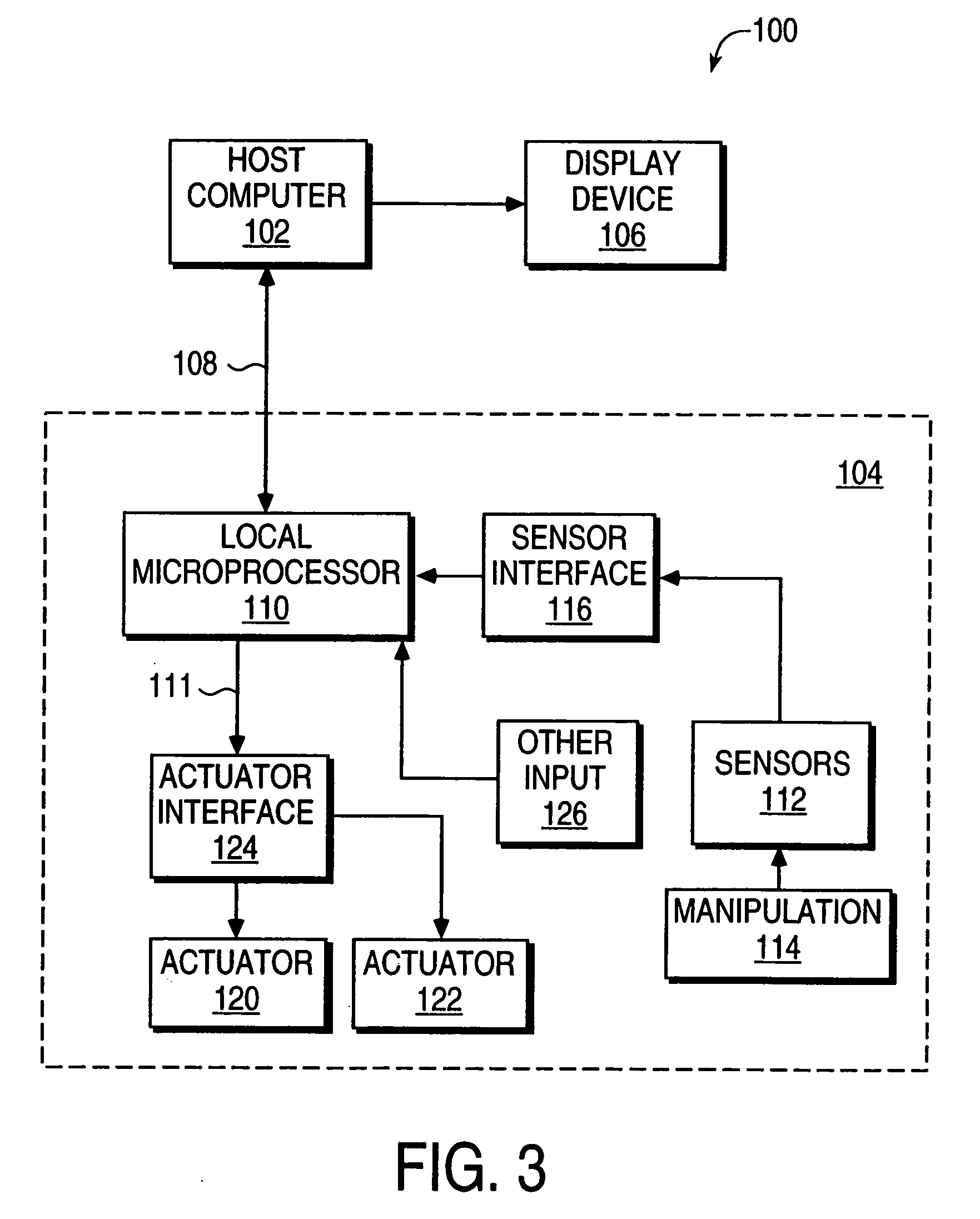 Increasing force transmissibility for tactile feedback interface devices