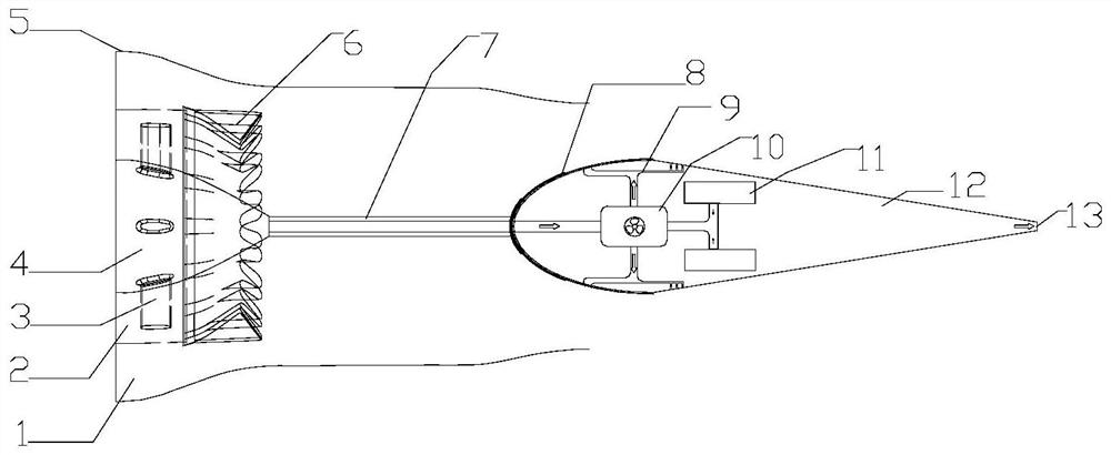 A stealth exhaust pipe with adjustable tapered cavity