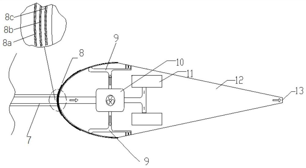 A stealth exhaust pipe with adjustable tapered cavity