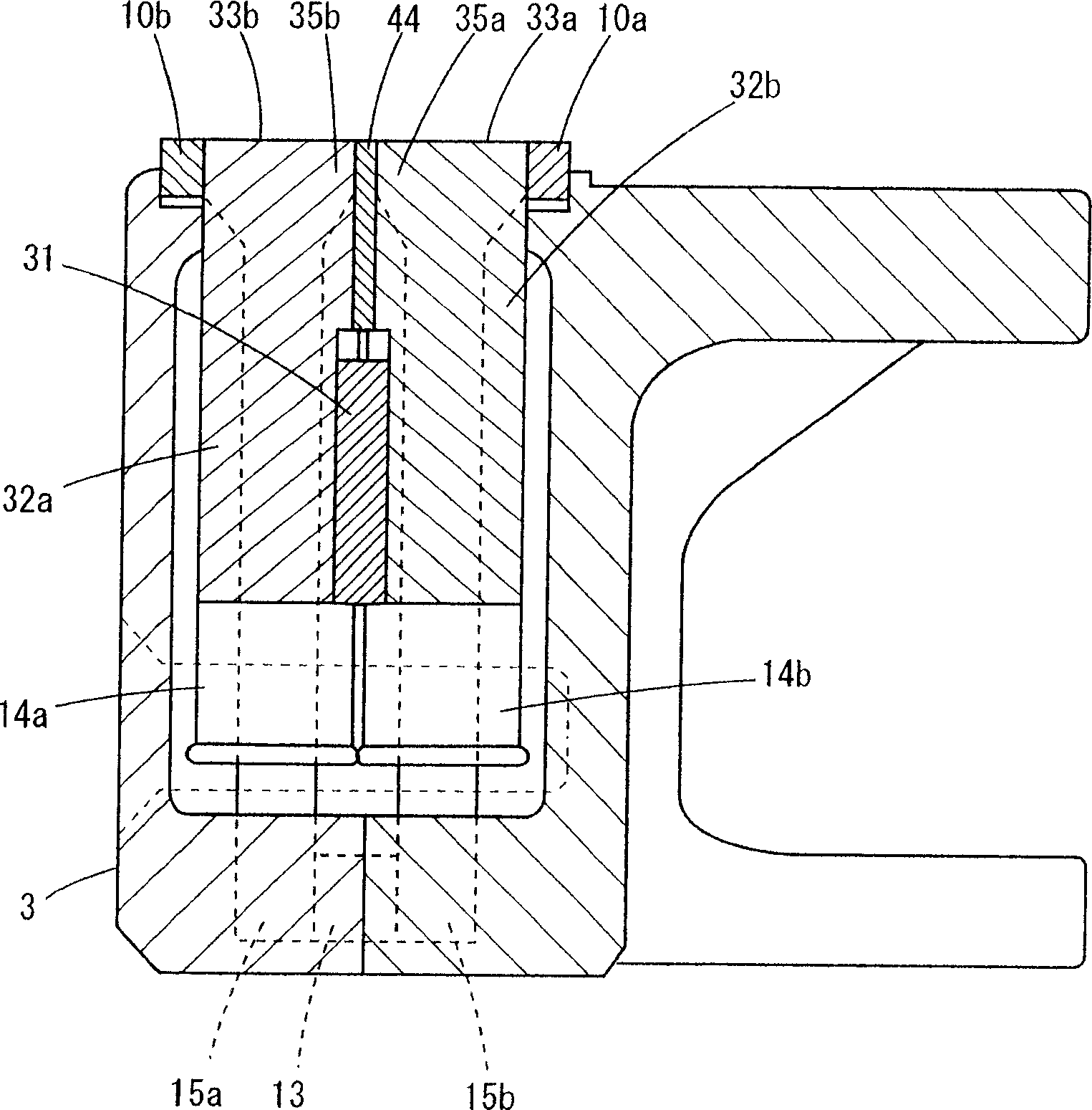 Knitting member selecting actuator of knitting machine