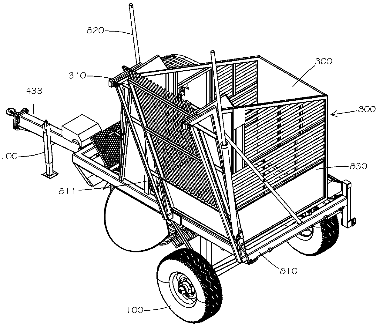 Sugar beet harvester with front threshing mechanism