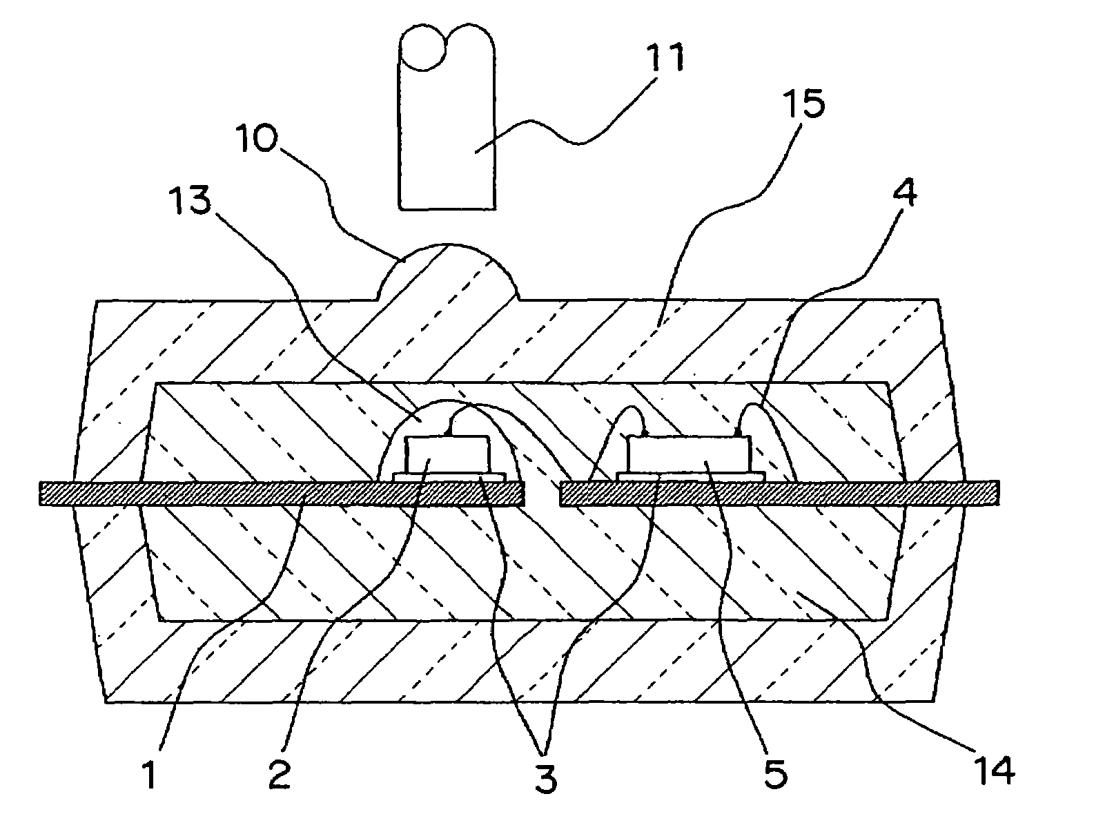 Optical semiconductor device, method for fabricating the same, lead frame and electronic equipment