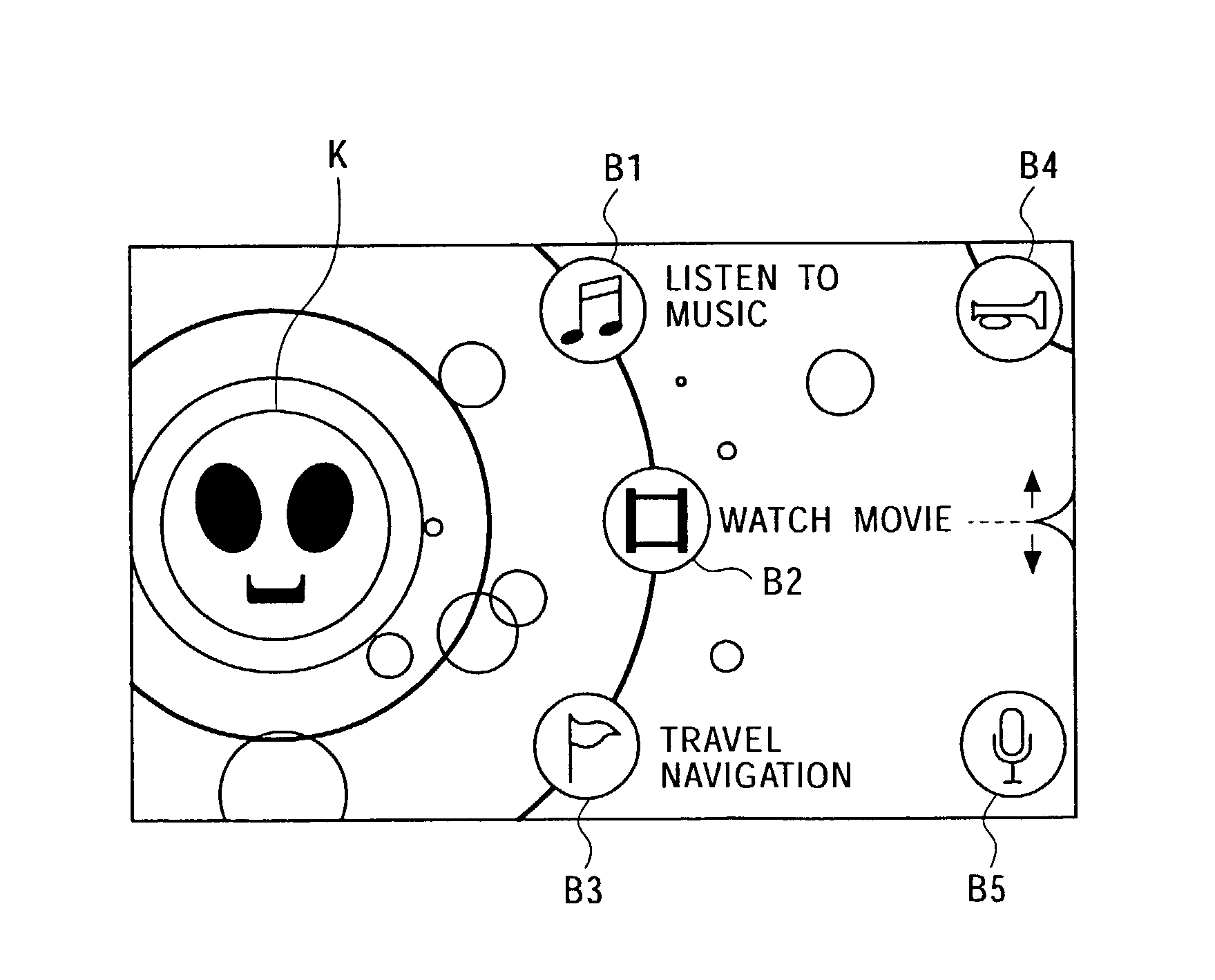 Menu display apparatus and menu display method