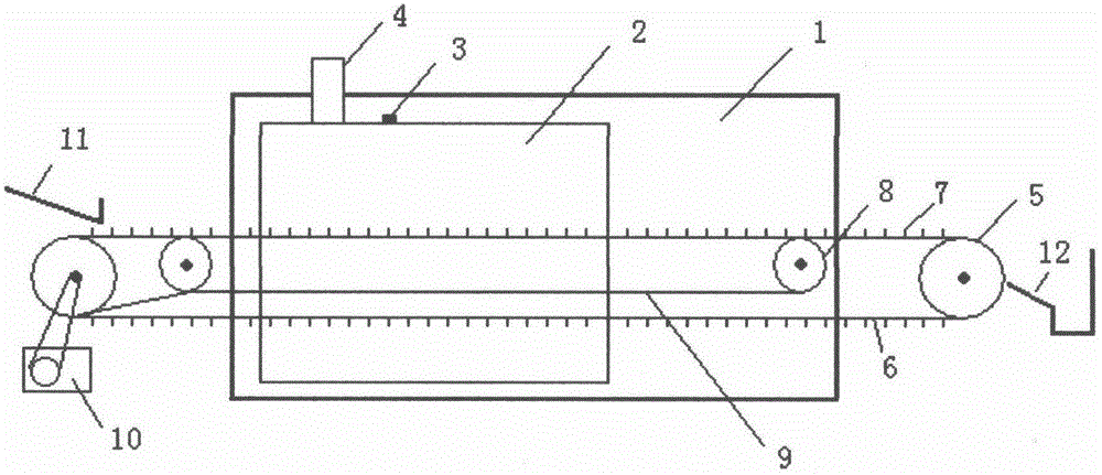 Differential mesh belt type tempering furnace