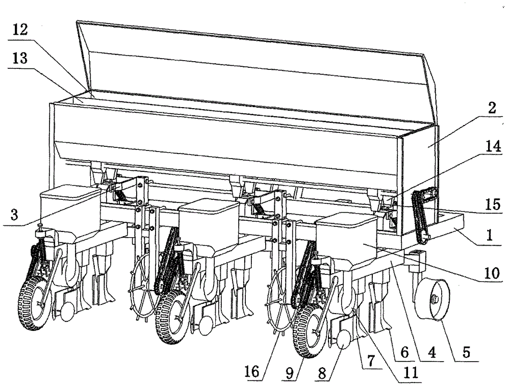 No-tillage profiling precision seeder