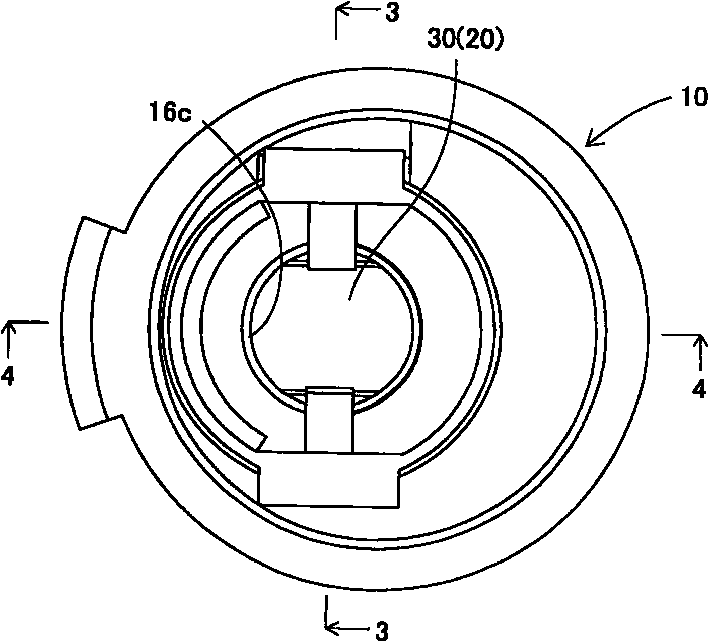 Fuel tank opening-closing device