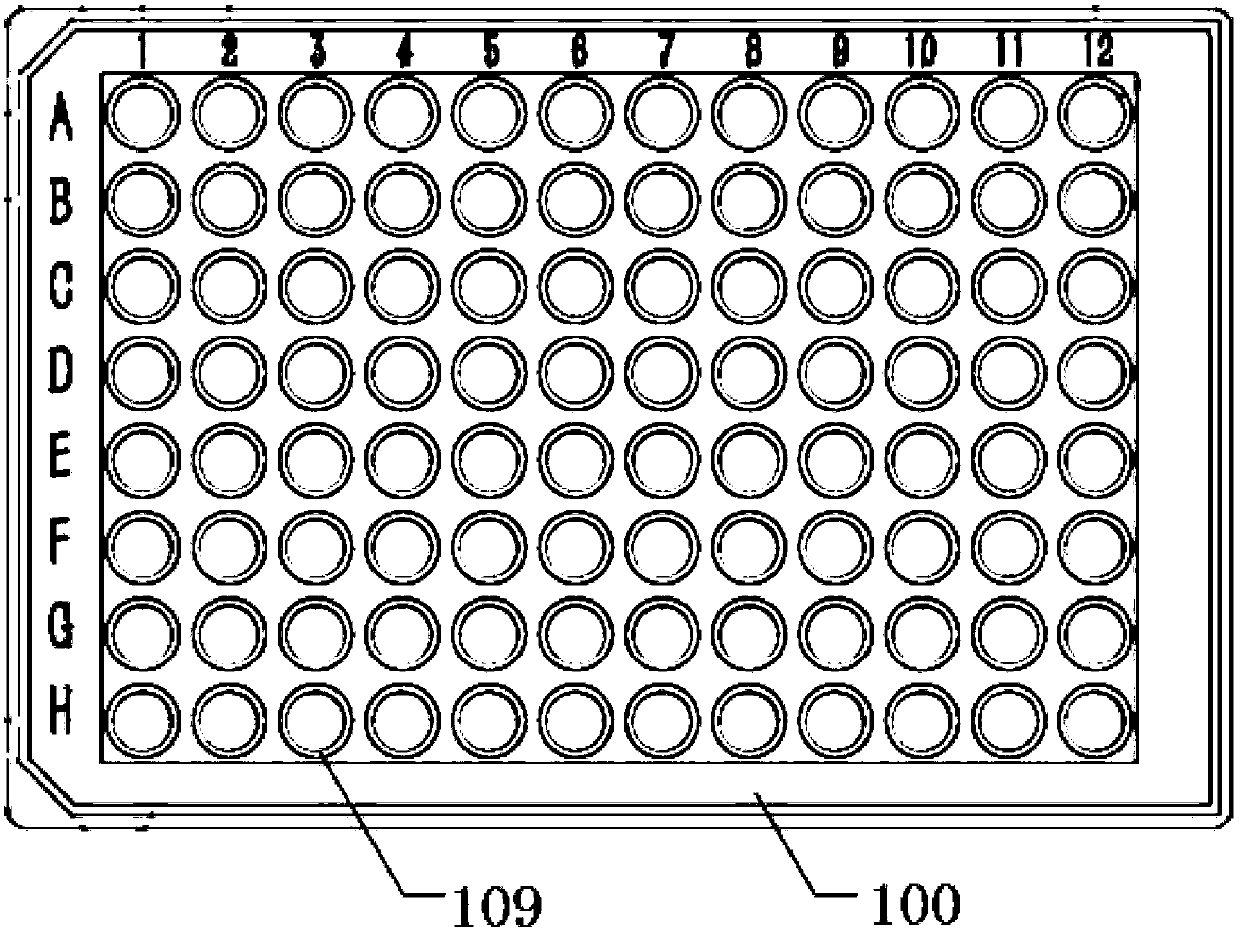 Wiring structure of sample detection pore plate, and sample detection pore plate