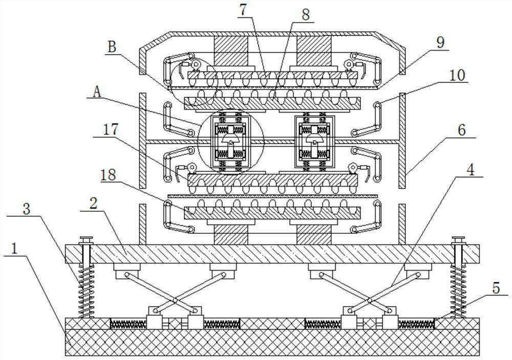 Efficient double-layer leather oscillation staking machine