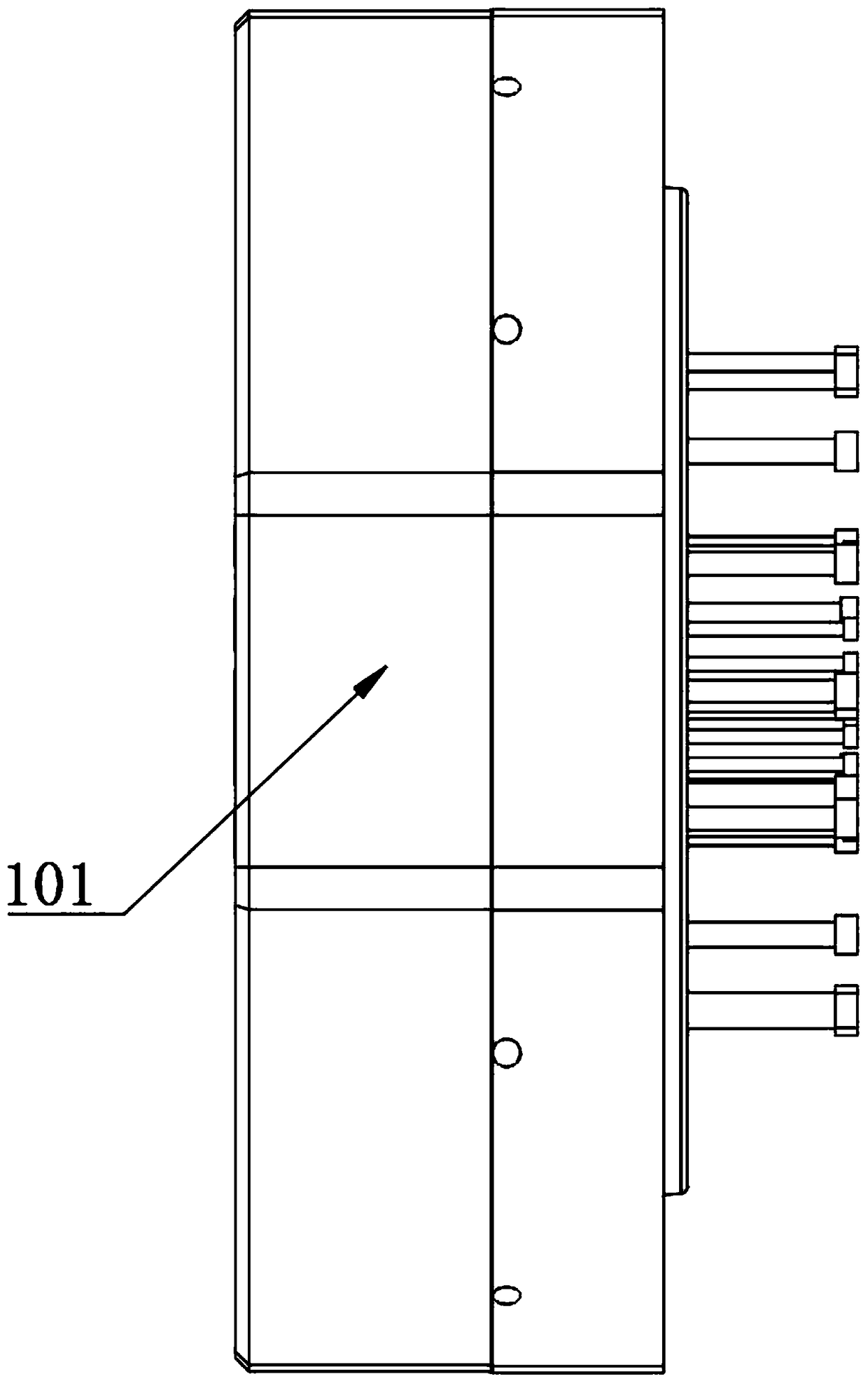 Novel framework die-casting die for steering wheel