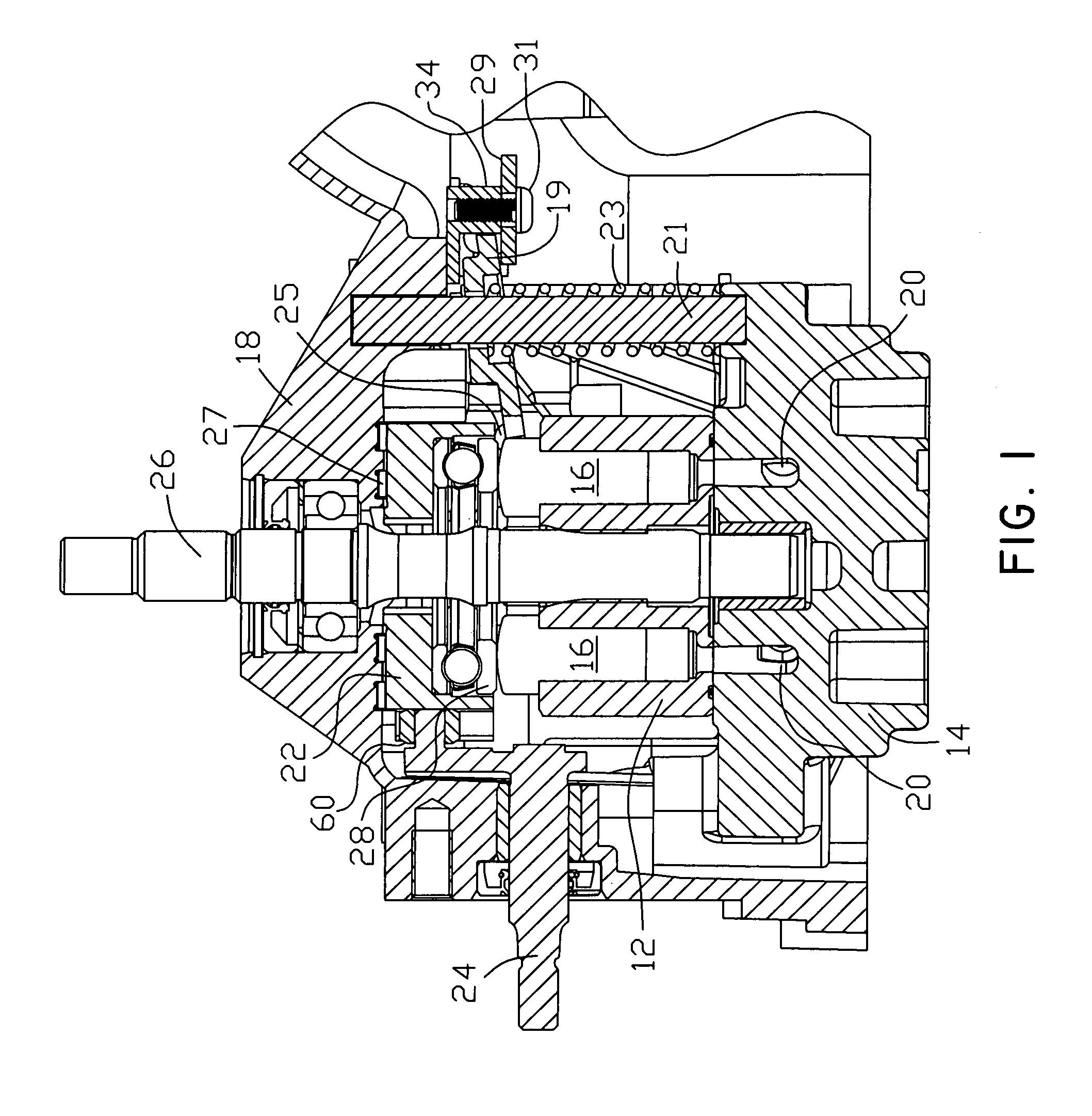 Return to neutral device for a hydraulic apparatus