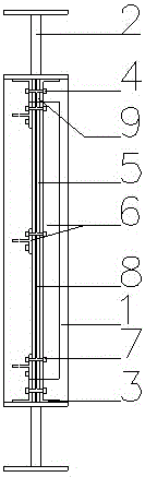 Reinforced constraint steel plate energy dissipation wall